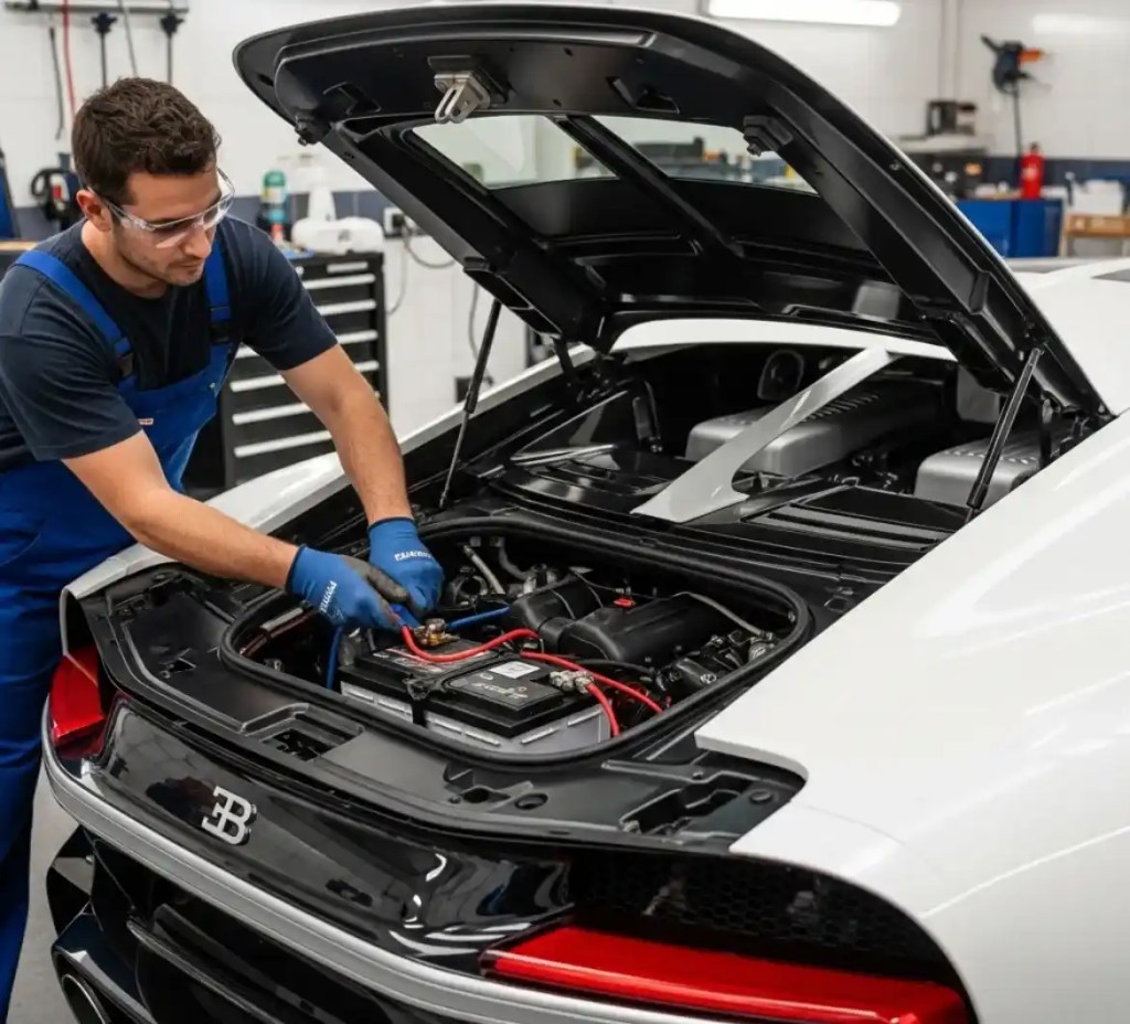Signs a Bugatti battery is failing