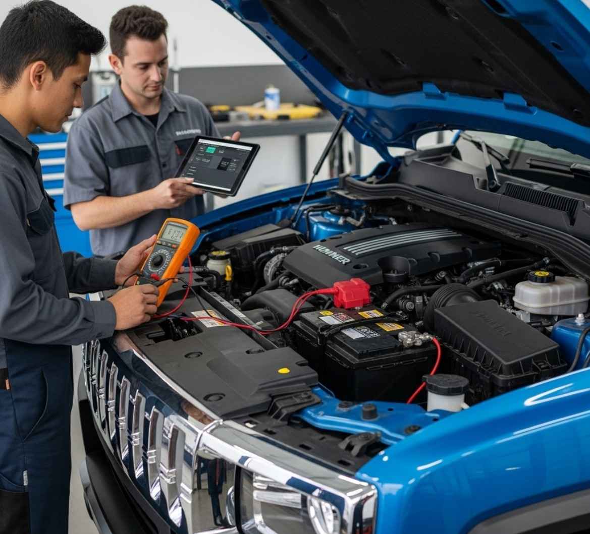 Battery Zone UAE Hummer battery service in Dubai