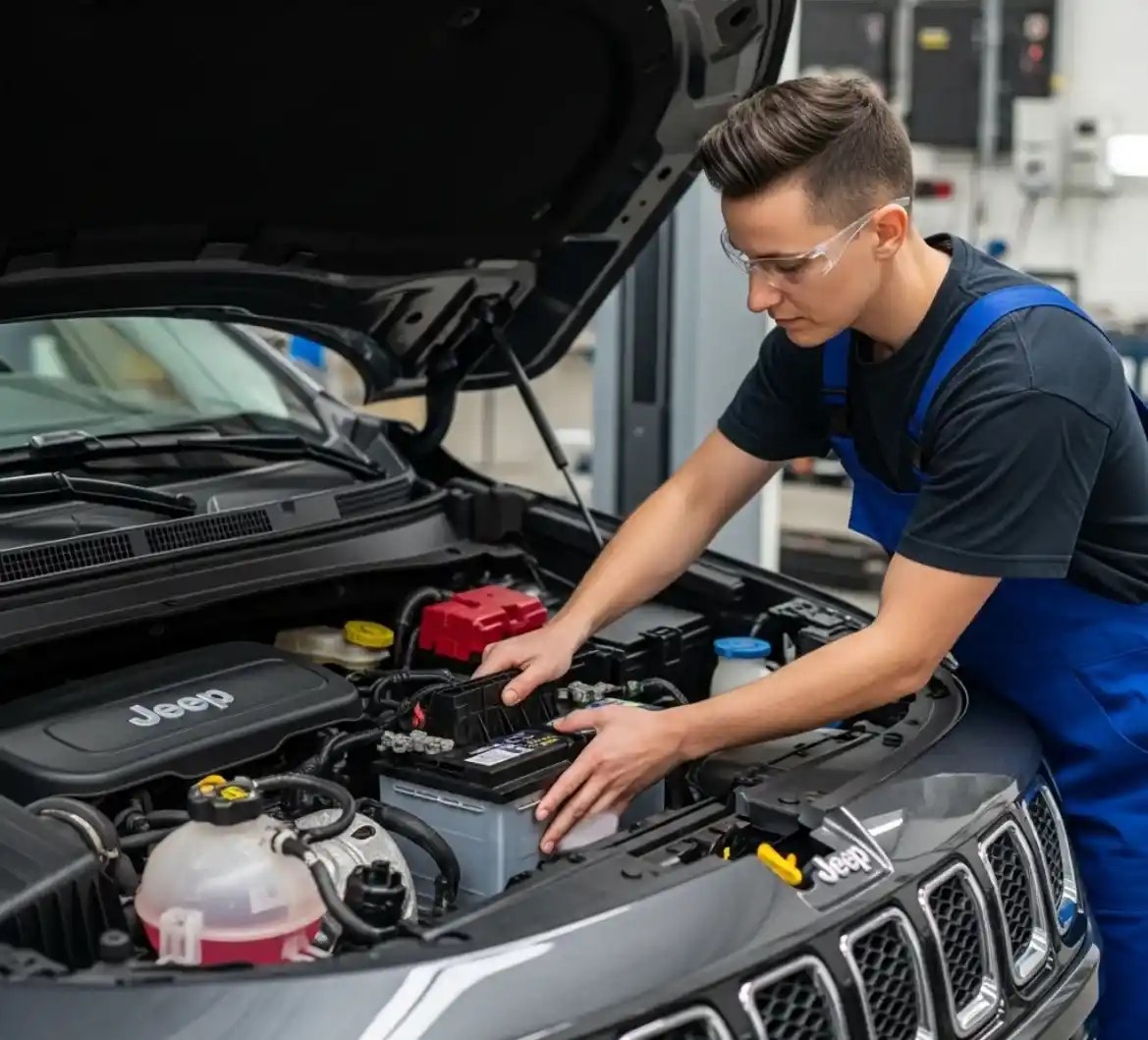 Jeep battery replacement in Dubai