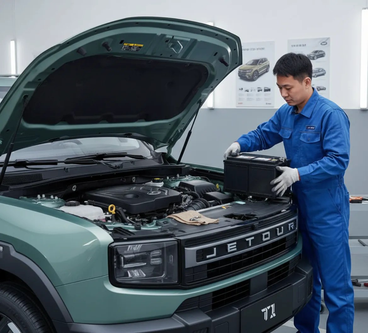 Jetour T battery replacement in Dubai