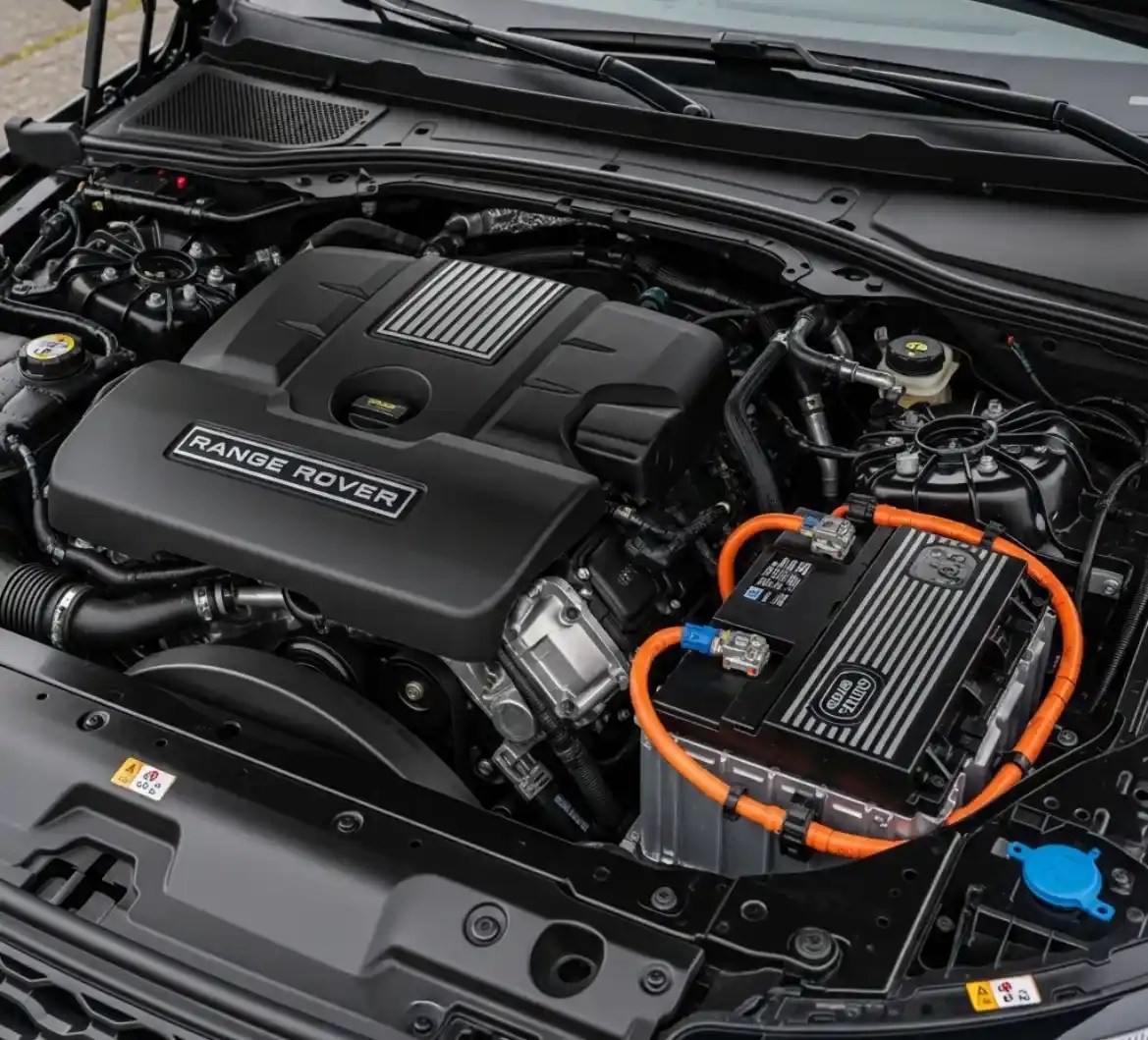 Battery Zone UAE technician replacing a Land Rover battery in Dubai