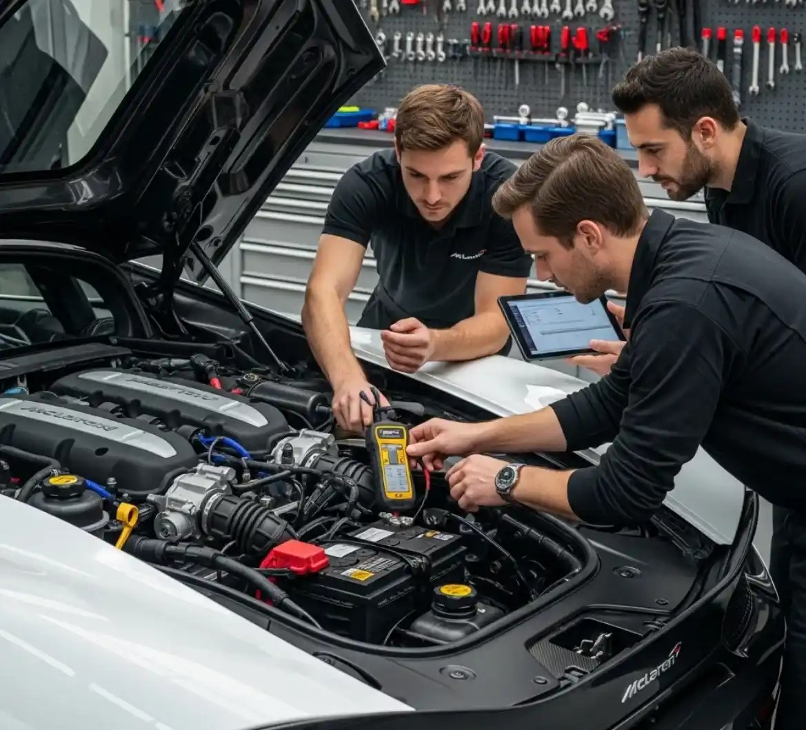 Battery Zone UAE McLaren battery service in Dubai