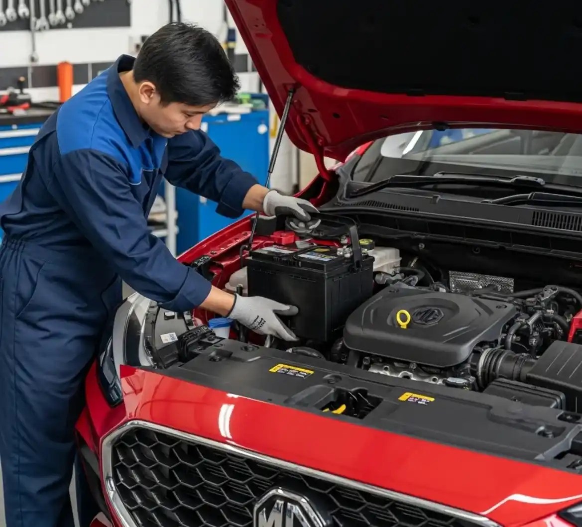 MG battery replacement in Dubai