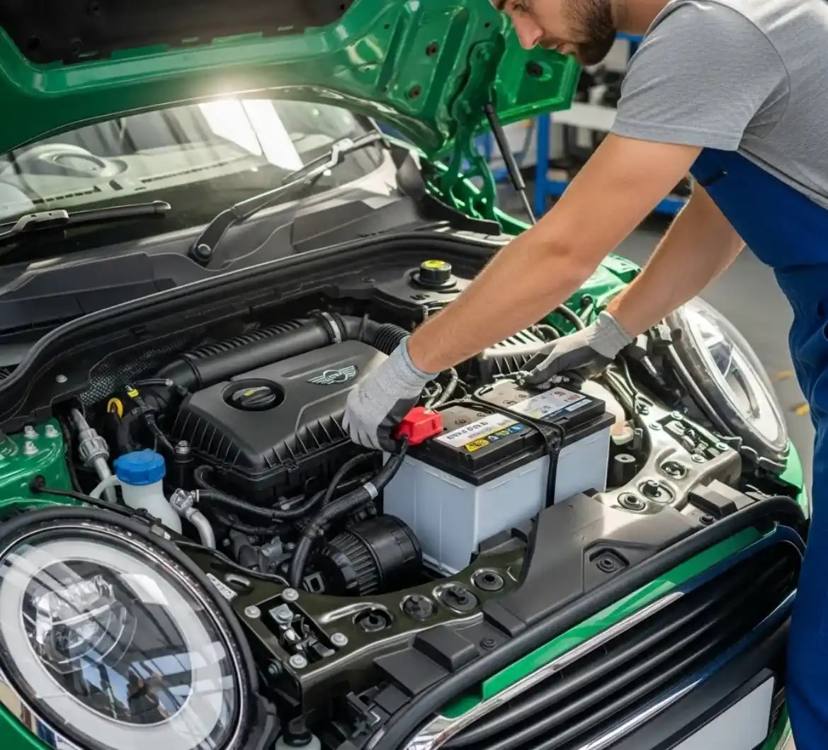 Mini Cooper battery replacement in Dubai
