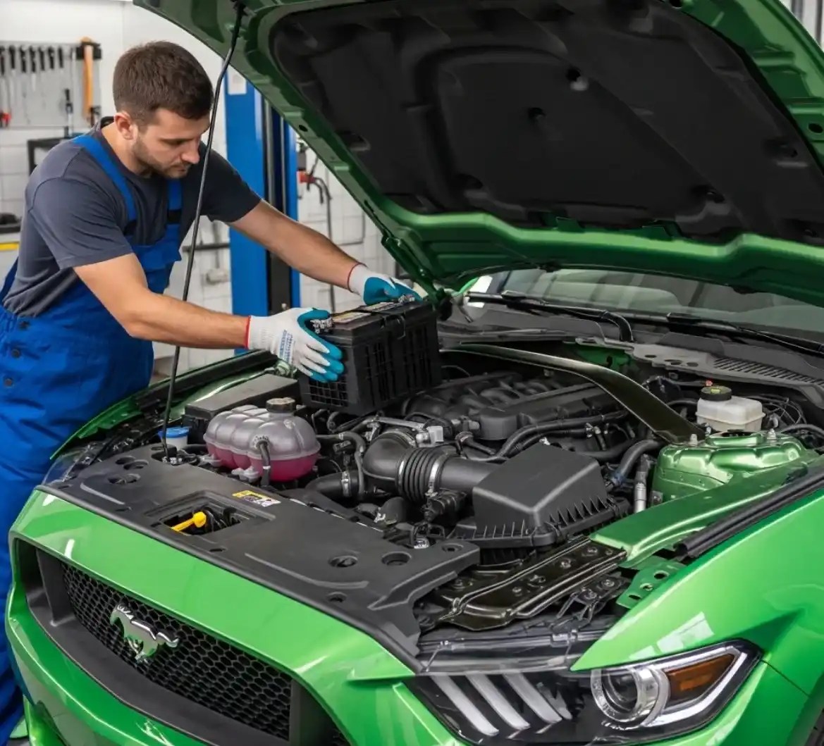 Battery Zone UAE Mustang battery service in Dubai