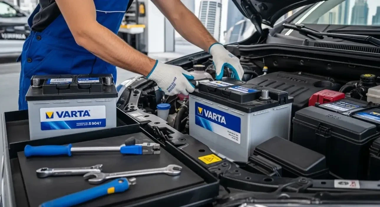 Varta batteries fitted in Dubai