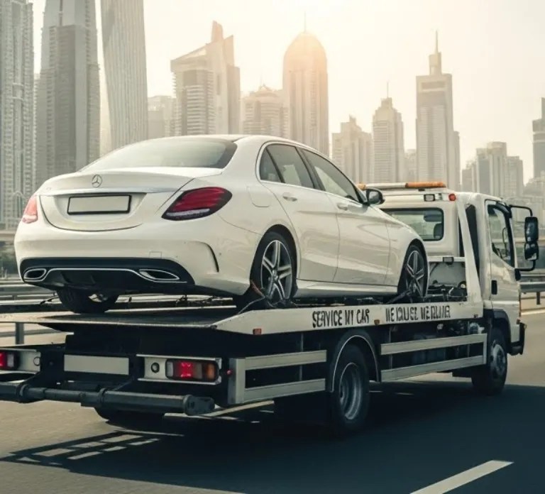Car recovery service in Dubai by Battery Zone UAE