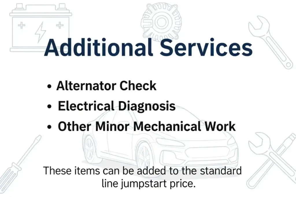 Car Jumpstart 7 Additional Services
