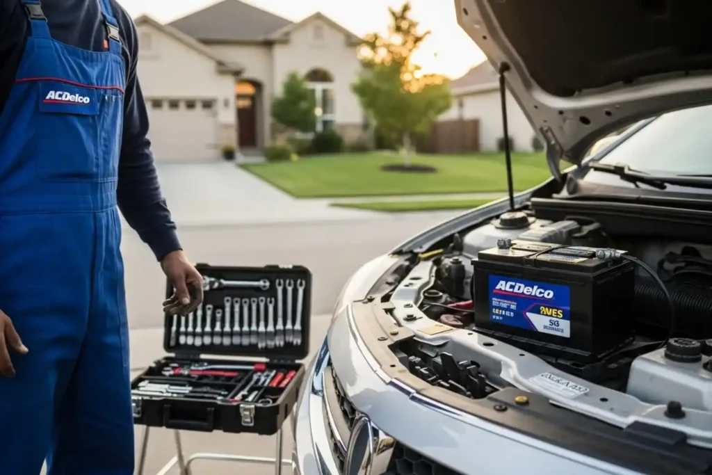 ACDelco 2 Battery Replacement at Home or Office