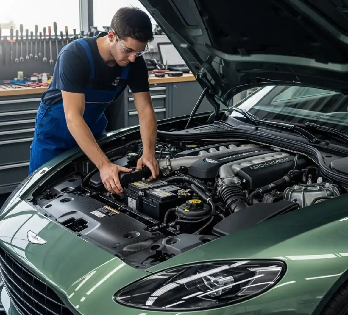 Aston Martin Battery Replacement 4 Battery Zone UAE for Aston Martin Battery Support