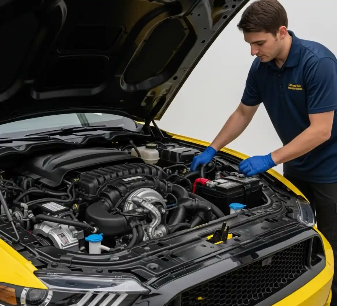 Mustang Battery Replacement 1 Expert Mustang Battery Replacement Change Services in Dubai
