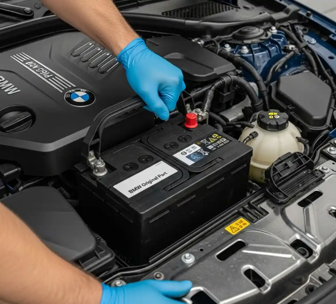 BMW Battery Replacement 1 Full-Scale BMW Battery Change & Installation in Dubai