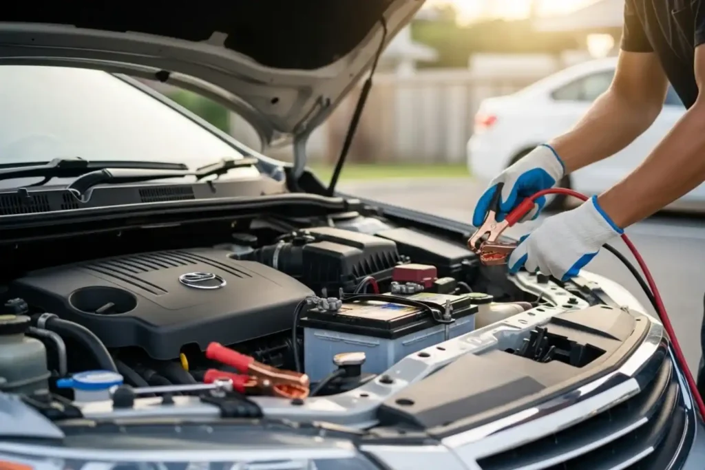 Roadside assistance 2 Replacing or jumpstarting a car battery