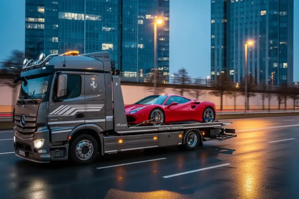 Sports Luxury Car Towing