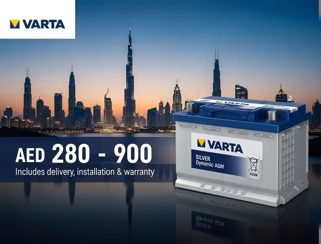 Varta Car Battery Price in Dubai