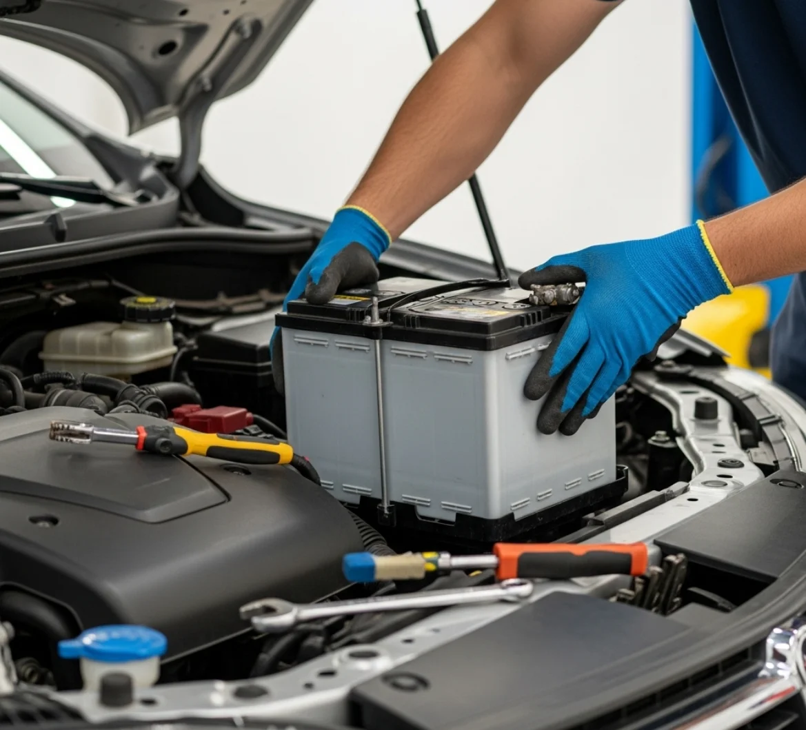 Car Battery Change in Motor City